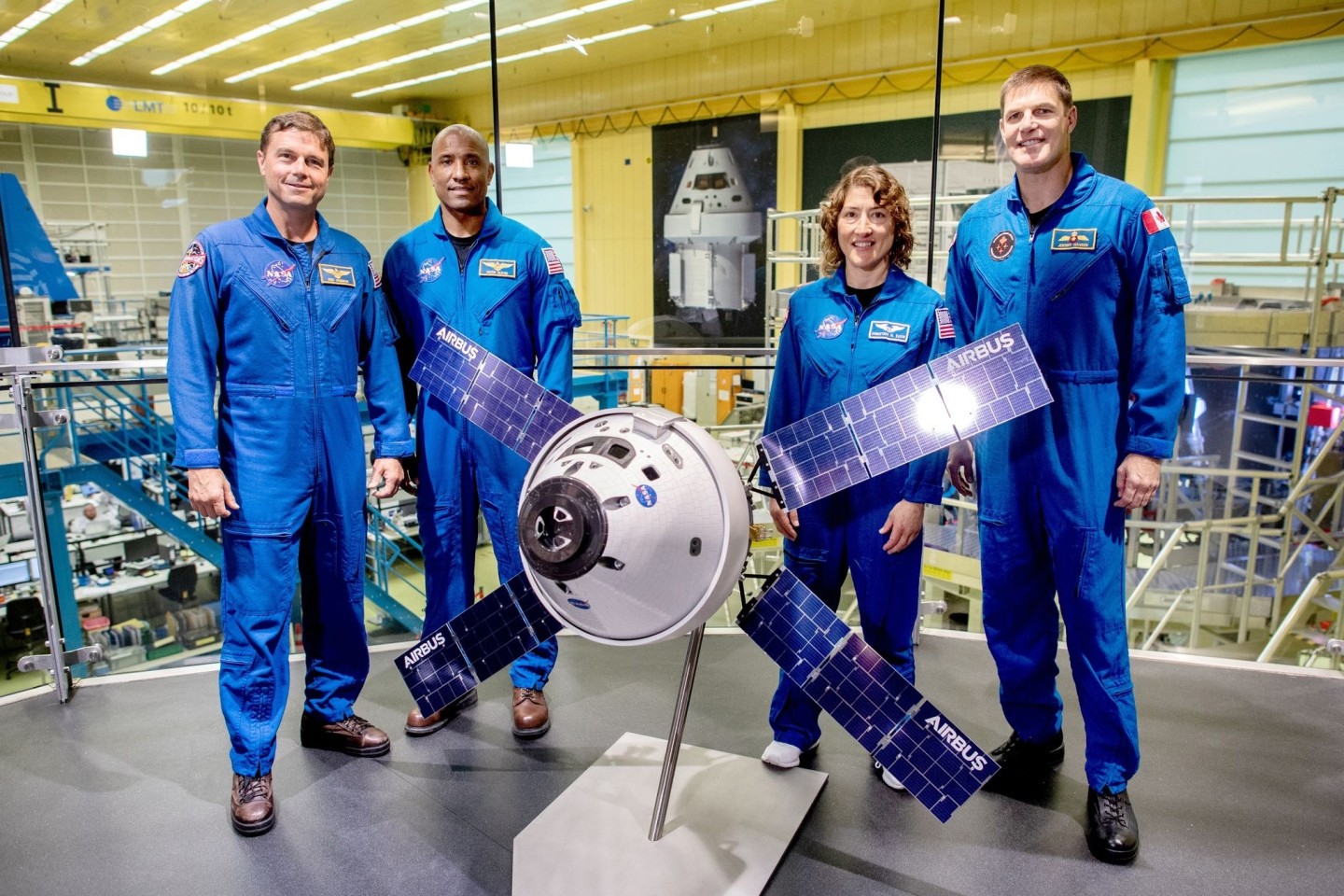 Die Crew-Mitglieder der «Artemis 2»-Mission der US-Raumfahrtbehörde Nasa, Reid Wiseman, Victor Glover, Christina Koch und Jeremy Hansen (v.l.n.r.).