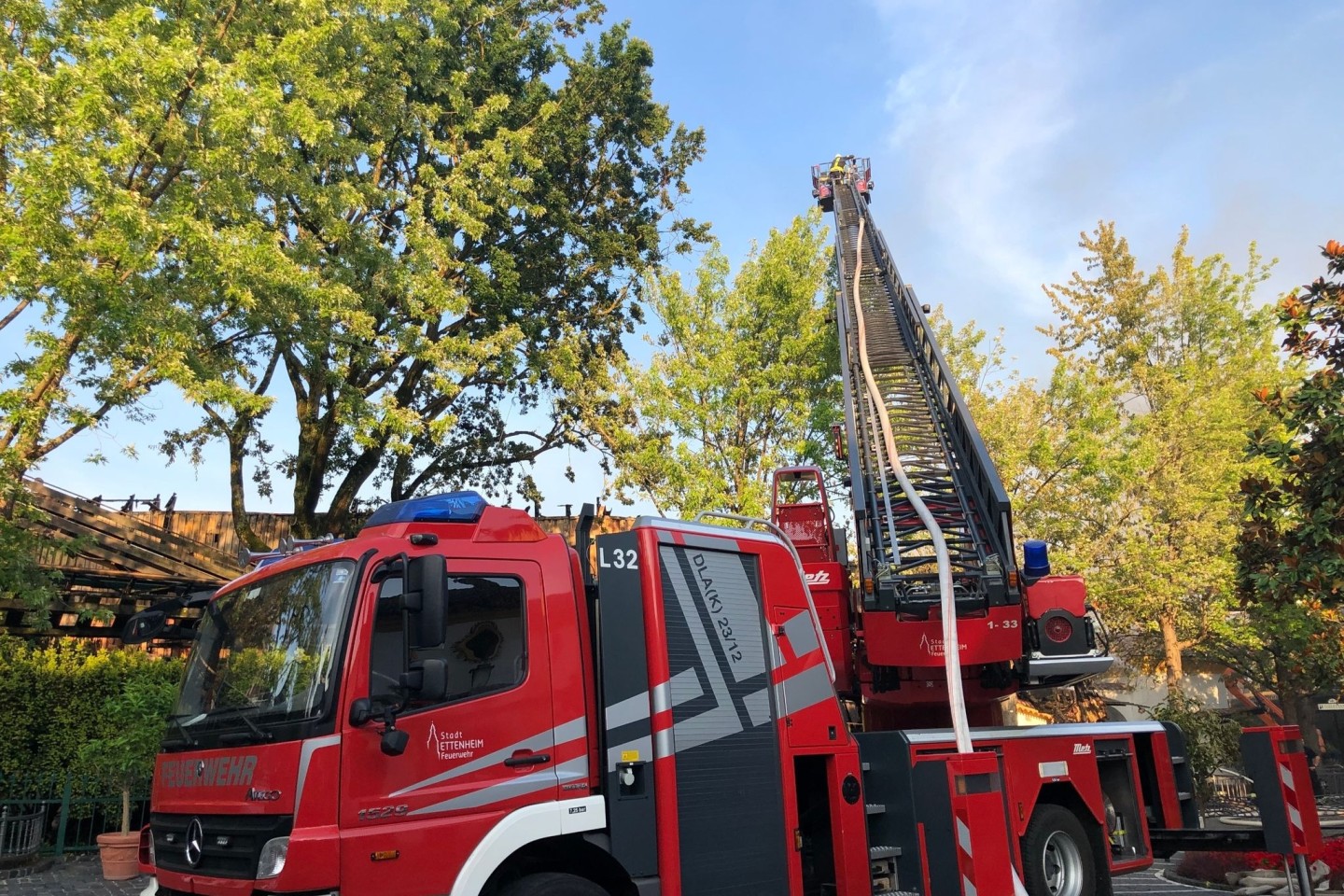 Im Europa-Park in Rust war ein Brand ausgebrochen.