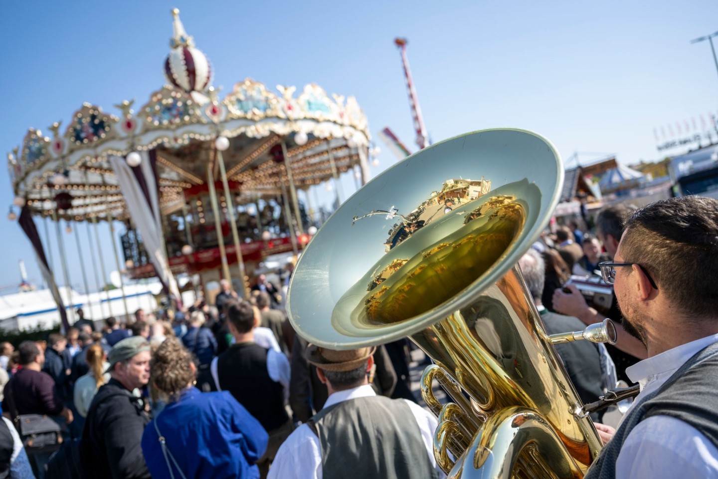 Blasmusik gehört zur Wiesn.