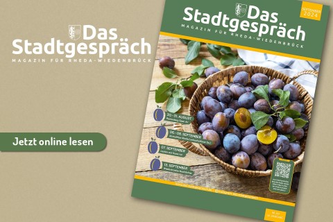 Immer gut über Rheda-Wiedenbrück informiert: Die neue Ausgabe des Stadtgesprächs ist da!